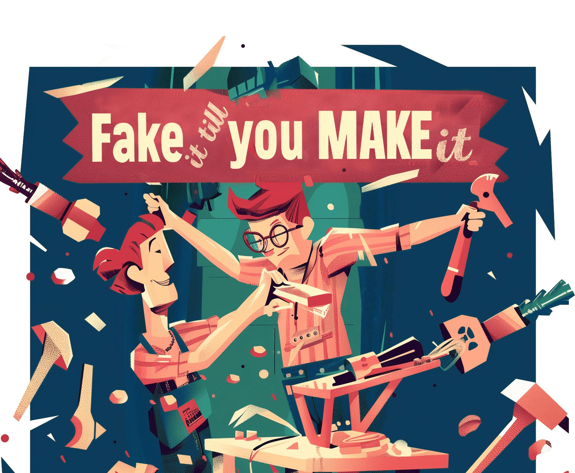 Fake it till you MAKE it Poster